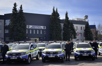 Poliția Națională a primit 90 de automobile noi, destinate inspectoratelor de poliție din teritoriu. Două ajung la Cahul