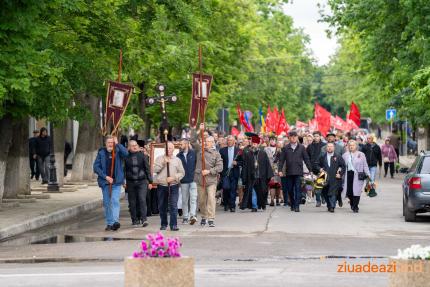 FOTO// Cahul: Comemorarea celor căzuți în Războiul II Mondial