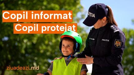 „Un copil informat – un copil protejat”: peste 370 de elevi de la L.T. „Mihai Eminescu” Cahul au învățat regulile de circulație rutieră
