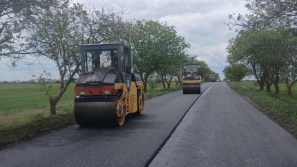 Lucrările pe drumul regional G141 Colibași – Vulcănești au ajuns la un progres fizic de 75%