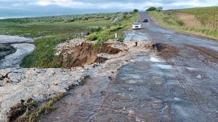 Trafic îngreunat între Vulcănești și Slobozia Mare: Traseul M3, afectat de inundații