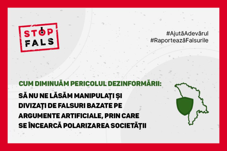DEZINFORMAREA - AMENINȚARE LA ADRESA SECURITĂȚII NAȚIONALE ȘI A SIGURANȚEI CETĂȚENILOR