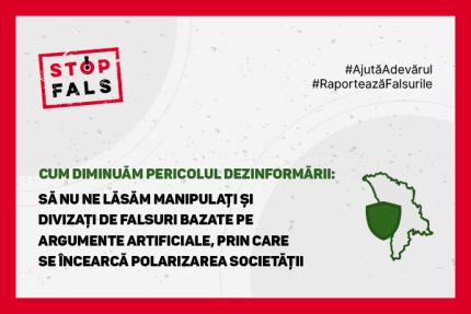 DEZINFORMAREA - AMENINȚARE LA ADRESA SECURITĂȚII NAȚIONALE ȘI A SIGURANȚEI CETĂȚENILOR