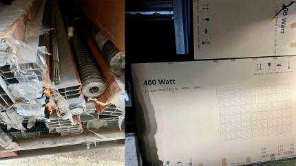Panouri solare, unelte și anvelope de peste 150.000 lei, confiscate de echipele mobile la Cahul | VIDEO