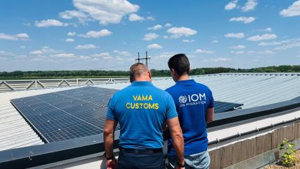 Primul post vamal din Moldova care funcționează pe energie solară