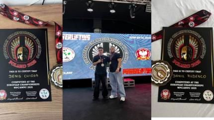 Doi tineri din Cahul, campioni europeni la powerlifting în Polonia. Cu ce rezultate au câștigat?
