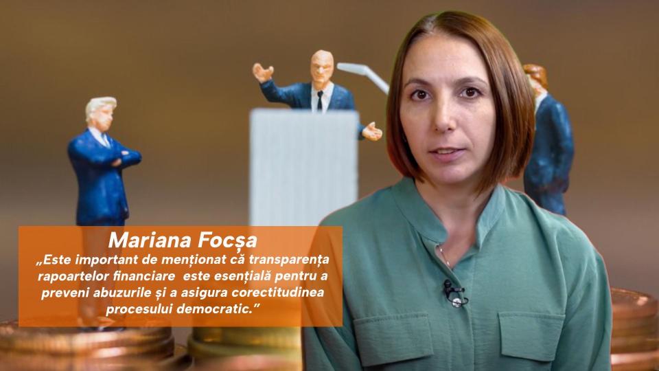 Mariana Focșa: „Finanțarea partidelor politice și cea a campaniilor electorale sunt două componente distincte ale procesului politic, fiecare cu reguli, scopuri și perioade de aplicare diferite”