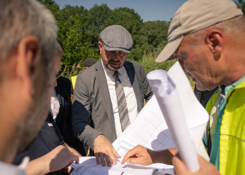 Viceprim-ministrul Vladimir Bolea, în vizită pe șantierele feroviare din sudul țării: segmentul Văleni și stația Prut-2