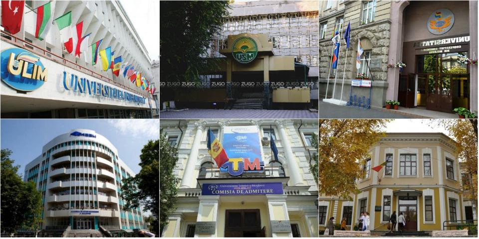Lista universităților din Republica Moldova