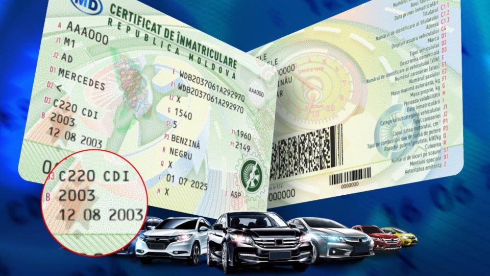 În Republica Moldova va fi pus în circulație un nou model de certificat de înmatriculare pentru vehicule