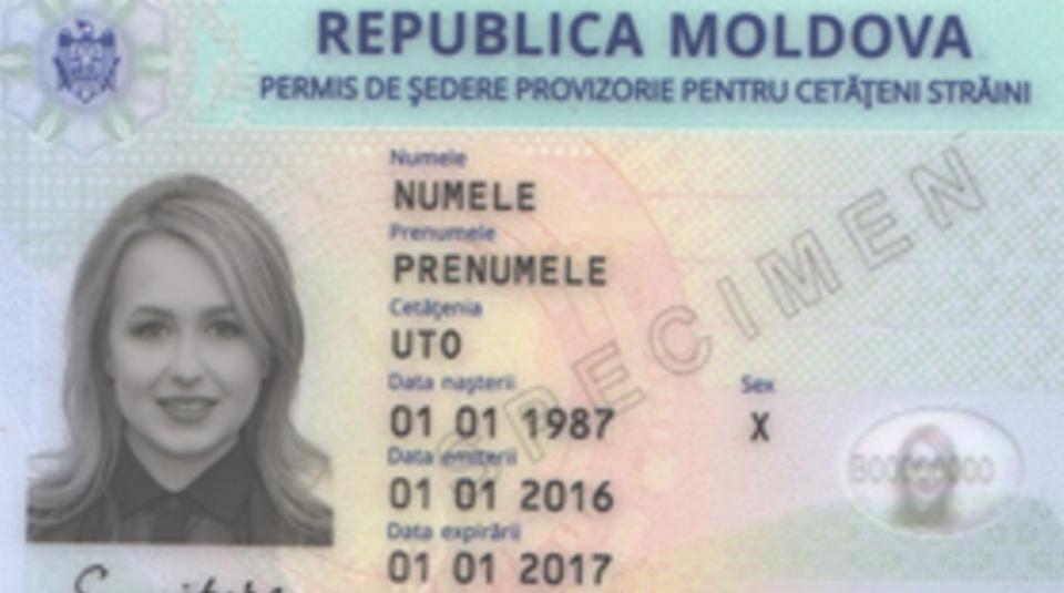 Un nou model al actului de identitate pentru străinii care locuiesc în Republica Moldova