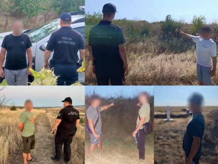 În ultimele 72 de ore, cinci tentative de trecere ilegală a frontierei, depistate de autorități