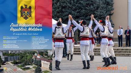 34 Ani de Independență a Republicii Moldova la Cahul: Programul zilei de 27 august 2025