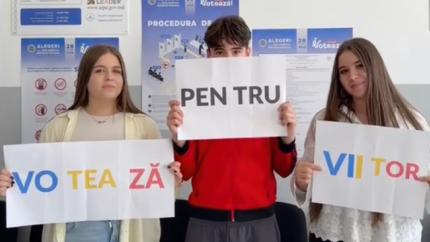 Elevii din Alexandru Ioan Cuza dau exemplu: participă la alegeri!