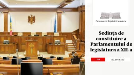 LIVE: Ședința de constituire a Parlamentului de legislatura a XII-a
