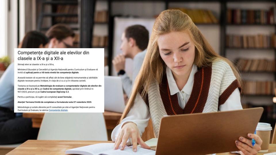 Elevii claselor a IX-a și a XII-a pot obține un certificat digital recunoscut la admitere.Vezi testul aici
