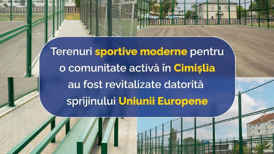 Noi spații pentru sport în Cimișlia – baschet, volei și tenis pentru toți