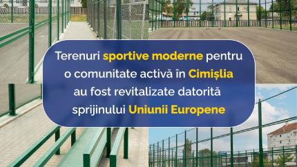 Noi spații pentru sport în Cimișlia – baschet, volei și tenis pentru toți