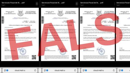 STOP FALS! Serviciul Fiscal de Stat cheamă la vigilență în contextul circulației unor documente dubioase cu utilizarea identității instituției