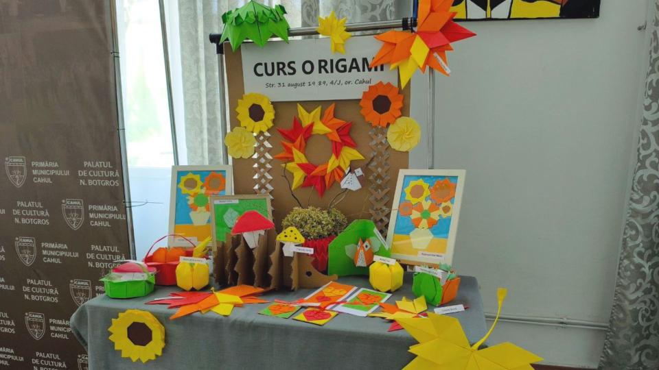 Cum transformă origami creativitatea copiilor – expoziție la Cahul