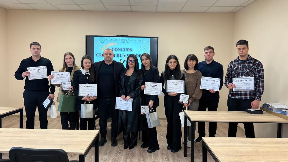 Au fost premiați cei mai buni studenți ai Facultății de Drept și Administrație Publică din Cahul