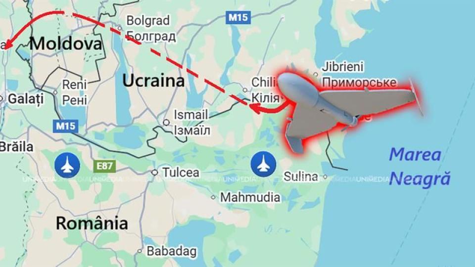 Drone militare au pătruns noaptea în spațiul aerian al Republicii Moldova: traseu Colibași–Oancea