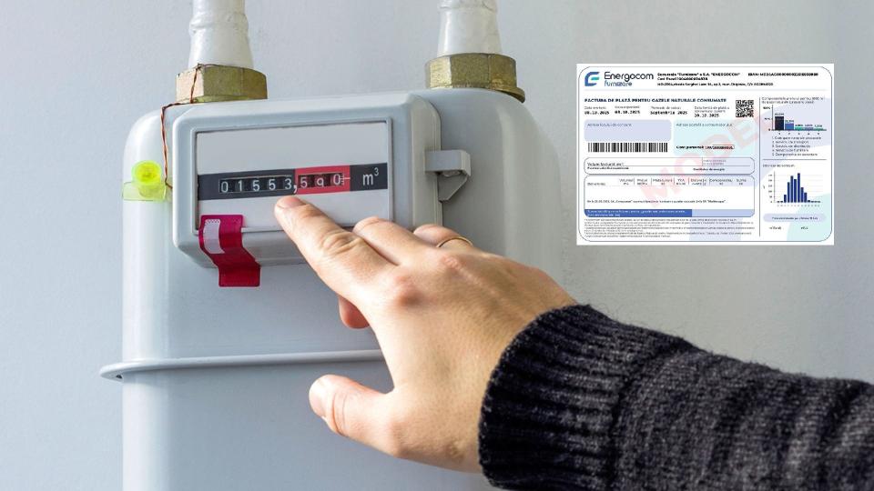 Energocom explică cum să corectezi factura la gaze dacă consumul real diferă de cel din contor