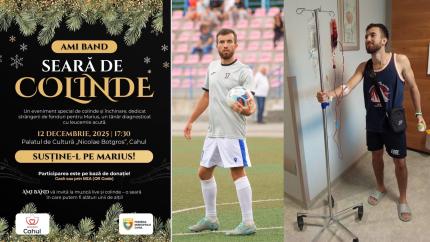 Seară de colinde la Cahul pentru a-l ajuta pe Marius, un tânăr diagnosticat cu leucemie acută