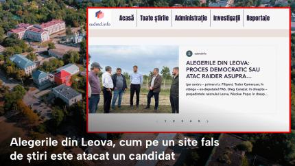 Alegerile din Leova, cum pe un site fals de știri este atacat un candidat