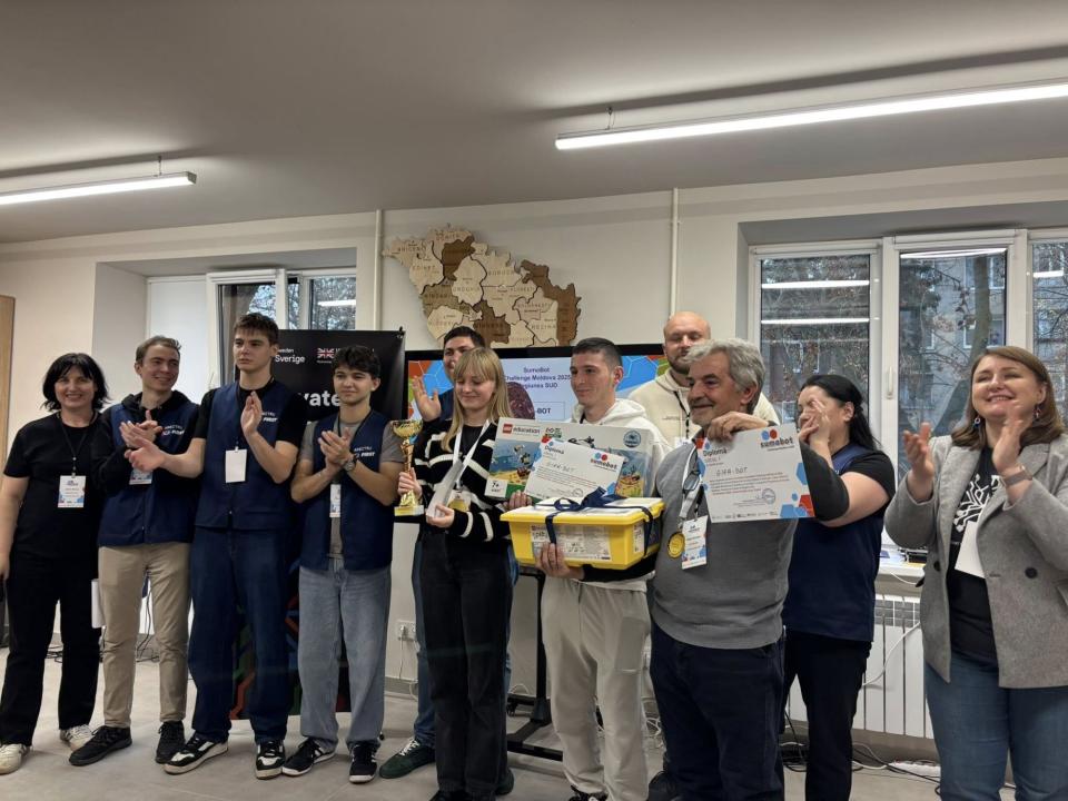 Orașul Cantemir urcă pe podium cu locul I la SumoBot Challenge Moldova 2025 – Regiunea Sud