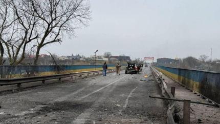 Podul de la Maiaki, singura legătură viabilă a Ucrainei peste Nistru, grav avariat în urma atacurilor rusești
