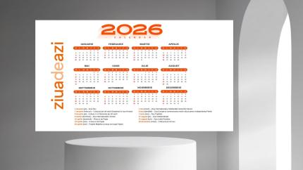 Calendarul zilelor lucrătoare și de odihnă în 2026