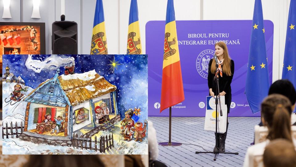 Olga Rogozenco, din Cahul, câștigă concursul „Crăciunul mEU acasă”. Lucrarea sa va fi tipărită în 500 de exemplare