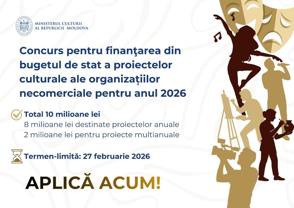 Ce trebuie să conțină dosarul pentru obținerea finanțării proiectelor culturale în 2026