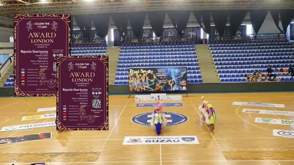 Majoretele din Cahul, pe podium la un concurs internațional cu participarea a 76 de țări