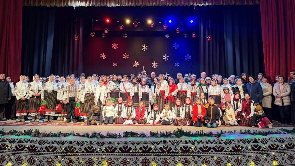 Episcopia Basarabiei de Sud a organizat un concert de colinde în orașul Leova