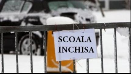 Peste 270 de școli au prelungit vacanța de iarnă din cauza condițiilor meteo nefavorabile