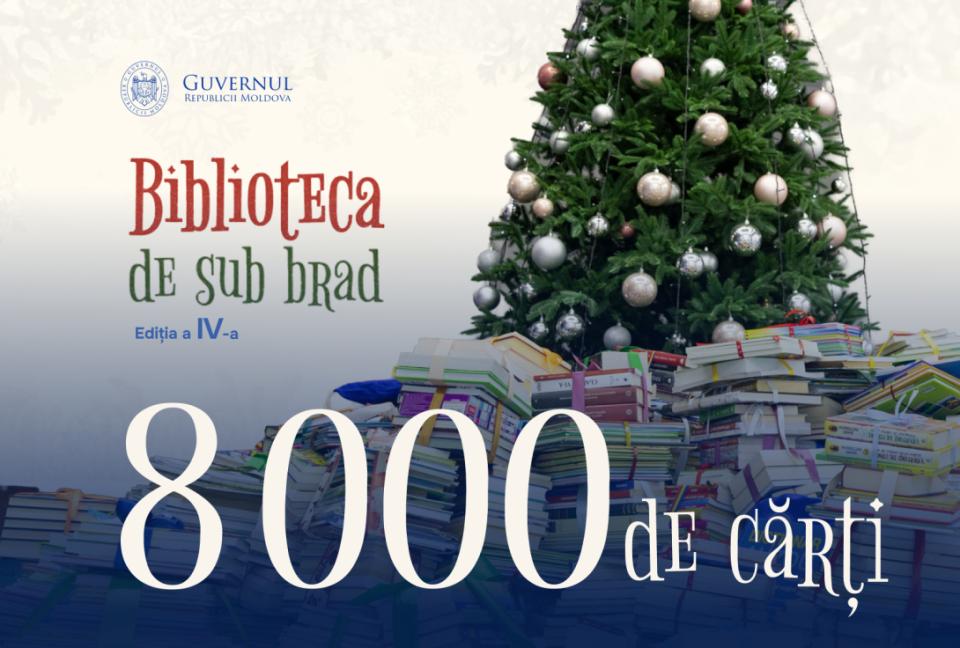 Patru instituții din Cahul, beneficiare ale campaniei „Biblioteca de sub brad” 2025