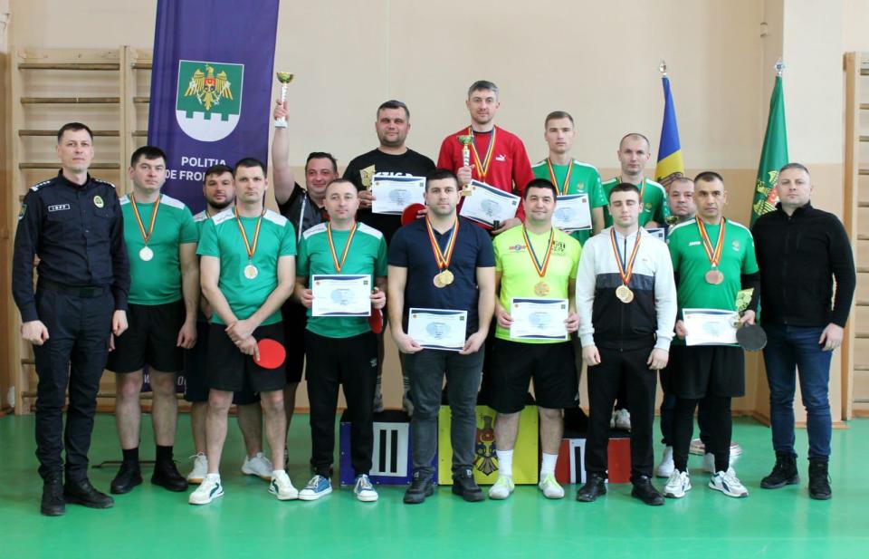 Campionatul Poliției de Frontieră la tenis de masă 2026: 54 de participanți și locul 1 pentru regiunea Sud