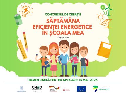 Elevii din Republica Moldova, invitați să participe la concursul „Săptămâna eficienței energetice în școala mea”