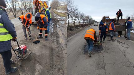 Lucrări de reparație pe drumuri în Cahul și alte regiuni din țară