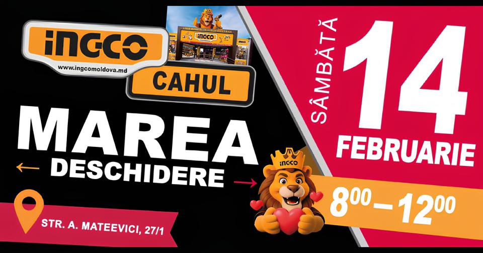 INGCO собирает Кагул на грандиозное открытие нового магазина!