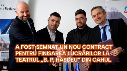 Un pas important pentru cultura din sud: a fost semnat contractul de construcție a noului teatru din Cahul
