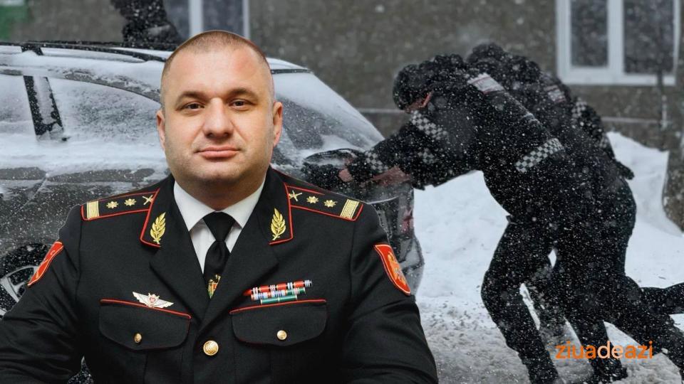 Colonelul Artur Leonte: „Sudul țării se confruntă cu ninsori abundente și restricții de trafic. Prioritatea noastră este siguranța oamenilor”