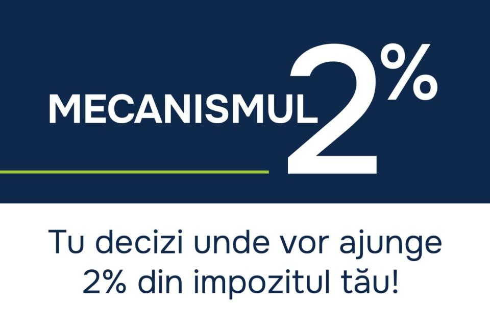 Alege unde ajung 2% din impozitul tău - pentru a susține o activitate caritabilă, culturală, de educație sau sănătate!