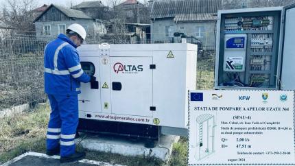 Patru stații moderne de pompare a apelor uzate, finanțate de UE și Germania, pun capăt vechilor probleme de canalizare în municipiul Cahul