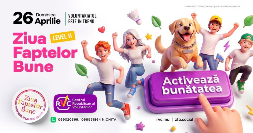 Ziua Faptelor Bune 2026: MEC încurajează implicarea voluntarilor din toată țara