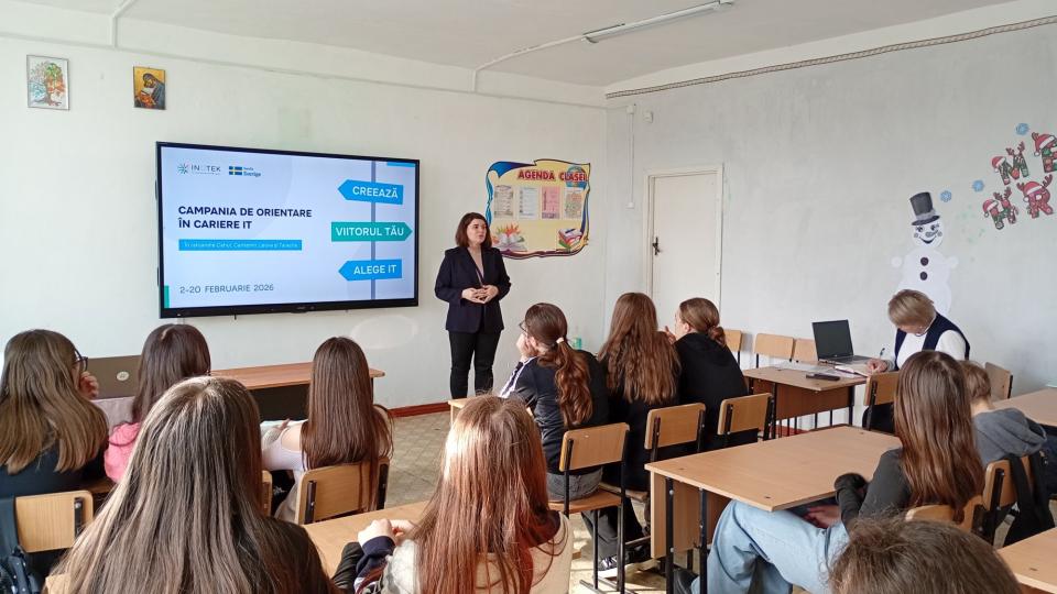Elevii din opt instituții de învățământ din regiunea Cahul au participat la campania de orientare în cariere IT organizată de Centrul Inotek 