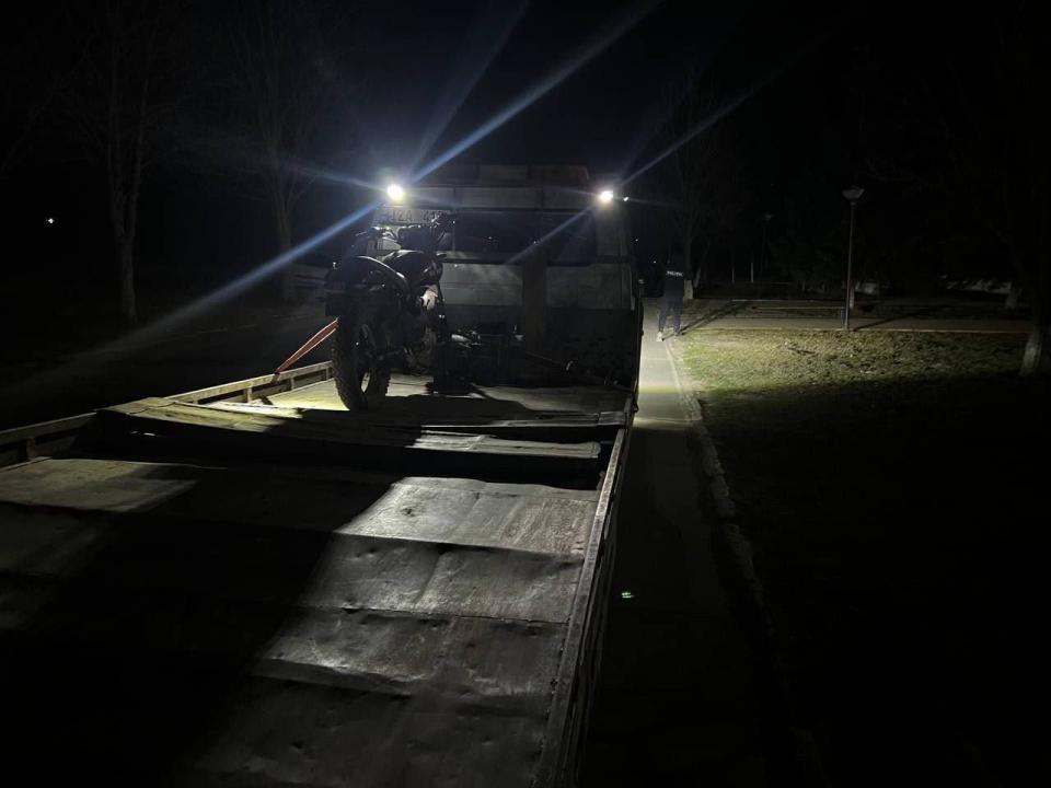 Tânăr prins beat și fără permis, pe o motocicletă neînmatriculată, la Cantemir