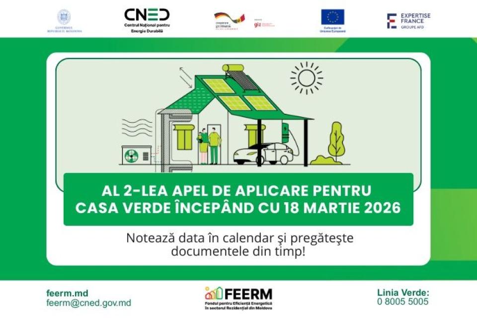 Programul „Casa Verde” lansează un nou apel: 1.000 de gospodării pot primi până la 200.000 de lei pentru renovare energetică